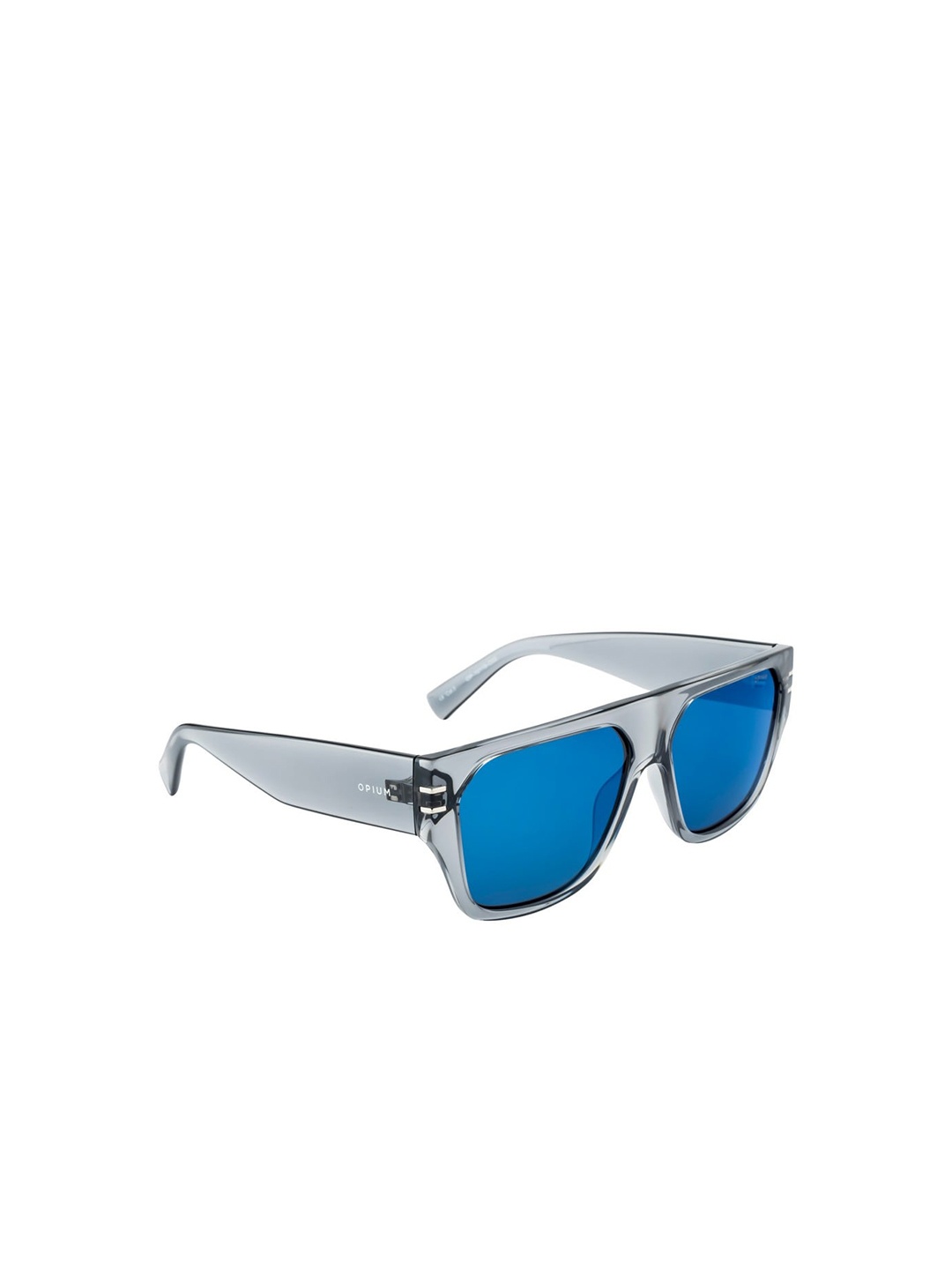 

OPIUM Unisex Oval Sunglasses with UV Protected Lens OP-10119-C02, Blue