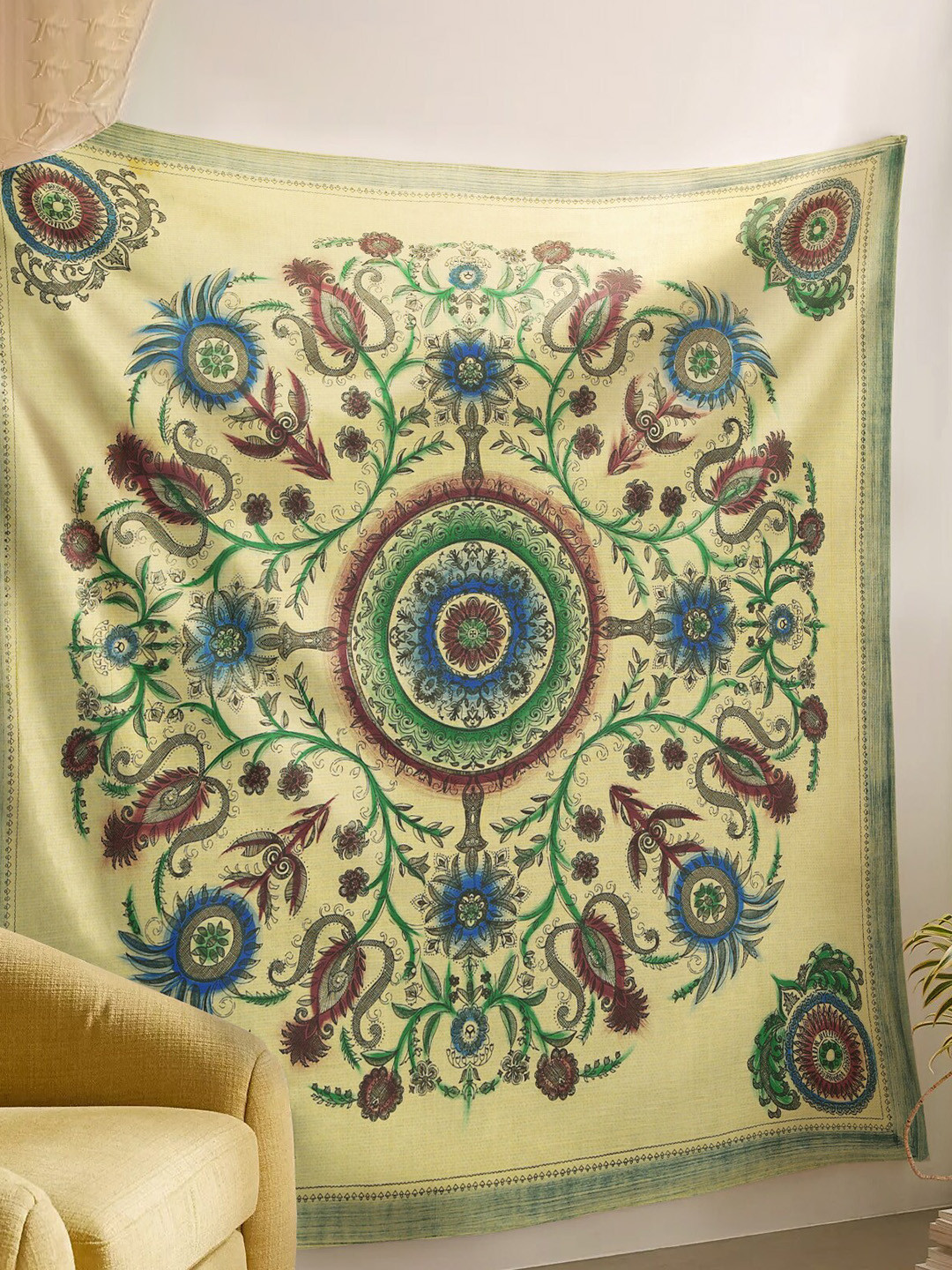 

SheetKart Yellow & Green Printed Wall Hanging Tapestry