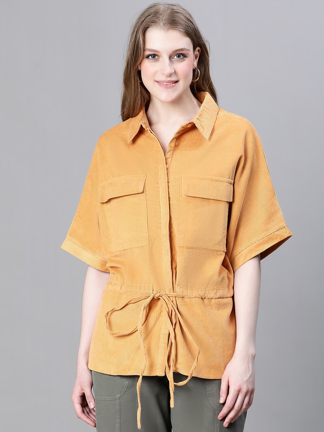 

Oxolloxo Spread Collar Lightweight Cotton Longline Tailored Jacket, Mustard