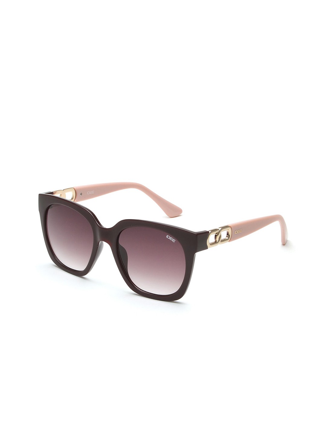 

IDEE Women Square Sunglasses with UV Protected Lens IDS2965C3SG, Pink