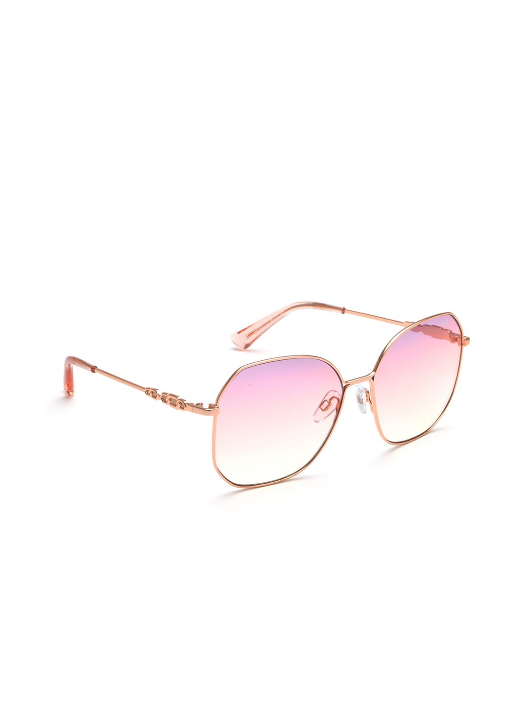 

IDEE Women Square Sunglasses with UV Protected Lens IDS2742RC2SG, Pink