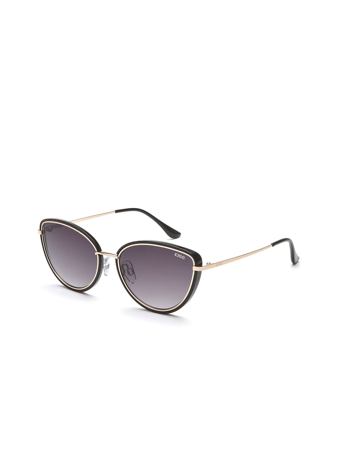 

IDEE Women Cateye Sunglasses with UV Protected Lens IDS2974C1SG, Grey