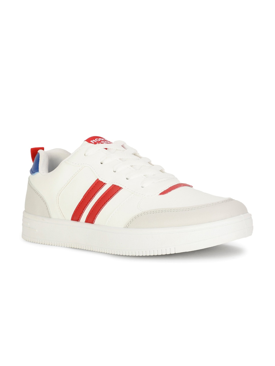 North Star Men Striped Comfort Insole Sneakers, White