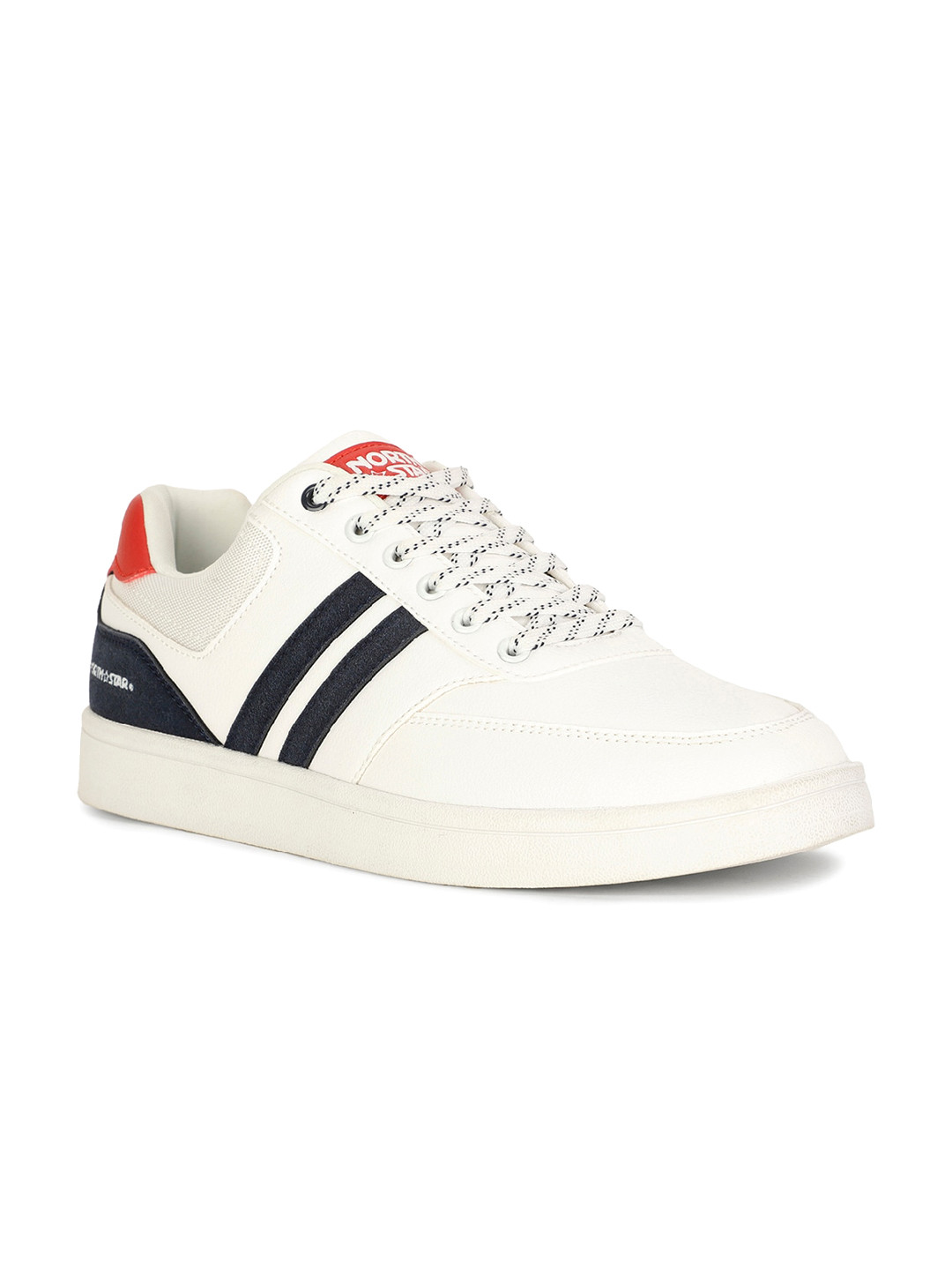 

North Star Men Striped Comfort Insole Sneakers, White