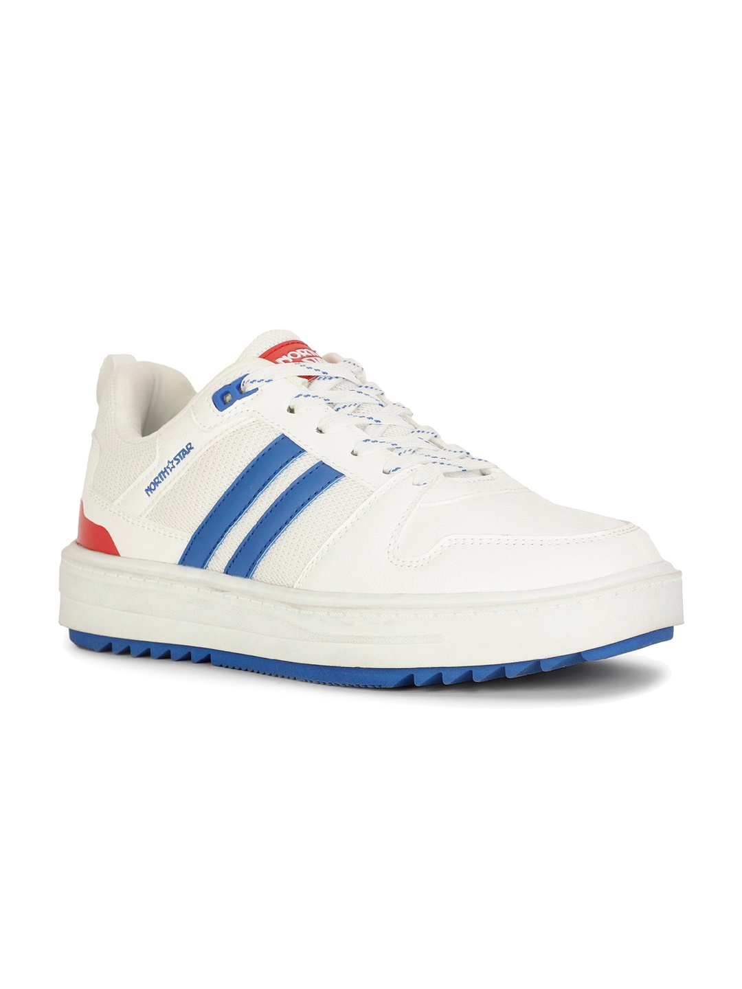 

North Star Men Striped Comfort Insole Sneakers, White