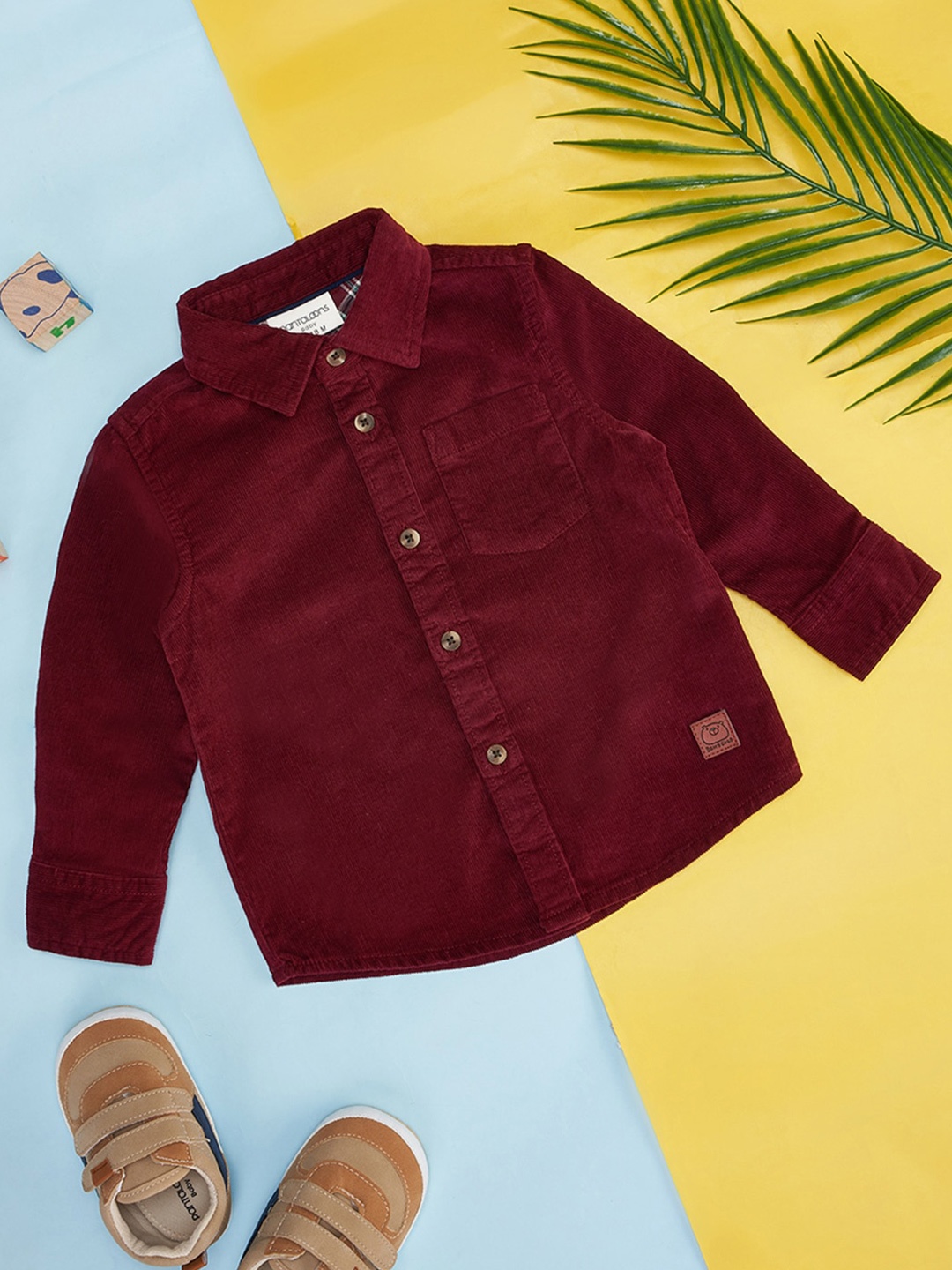 

Pantaloons Baby Boys Cotton Casual Shirt, Maroon