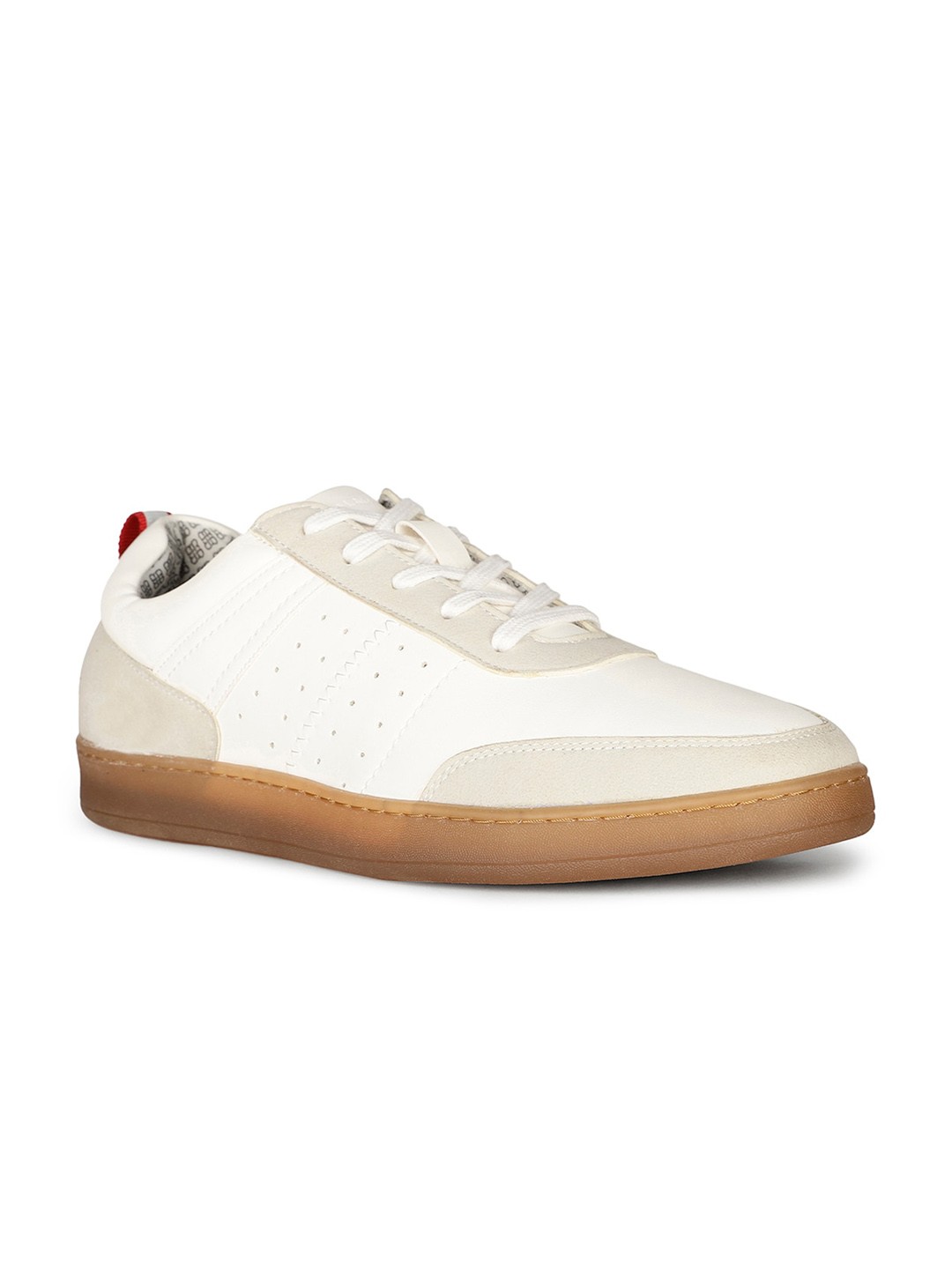 

Bata Men Perforated Lace-Up Sneakers, White