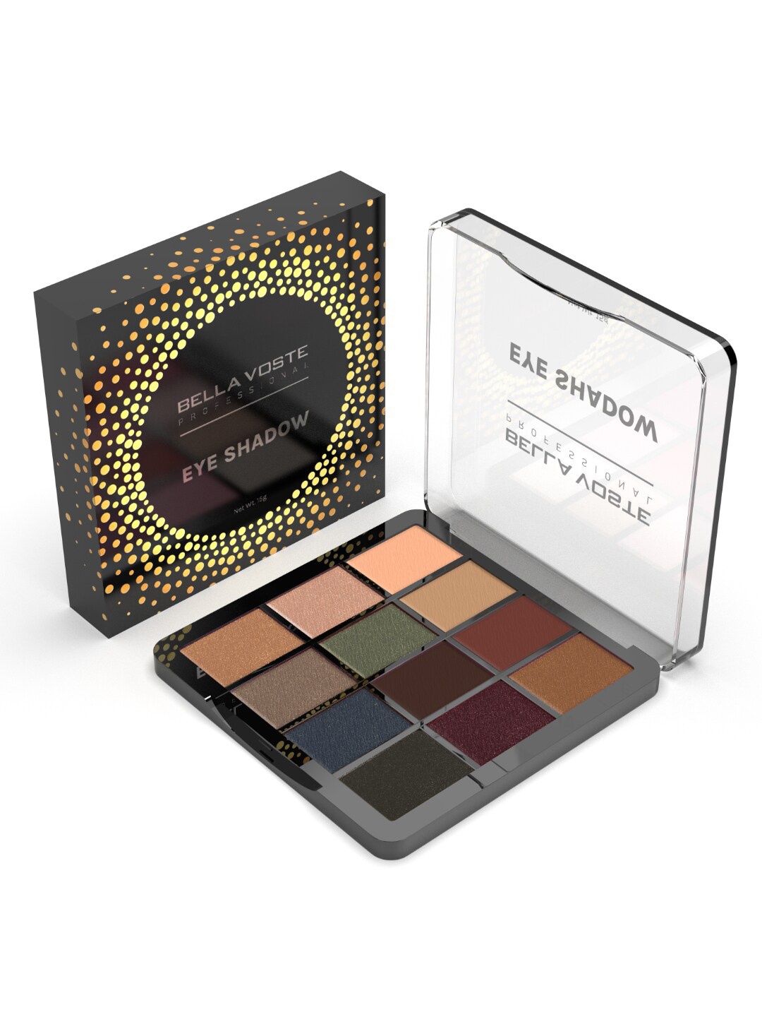 

Bella Voste 12-In-1 Professional Mesmerizing Colors Eyeshadow Palette - BVES103, Multi