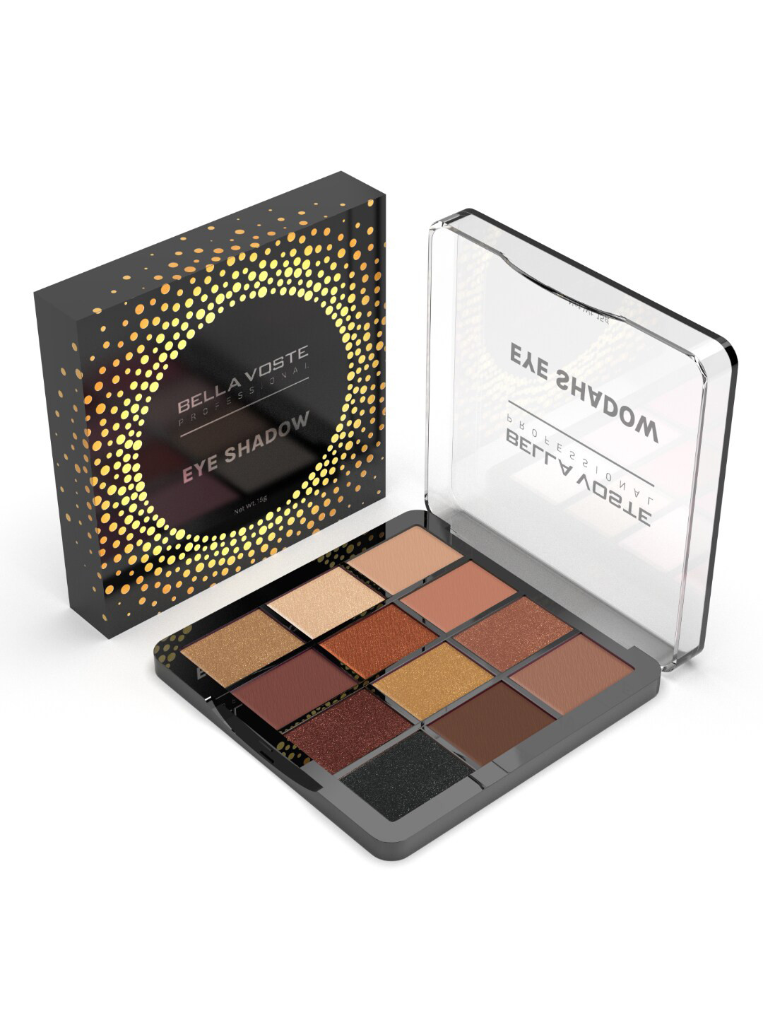 

Bella Voste 12-In-1 Professional Mesmerizing Colors Eyeshadow Palette - BVES102, Nude