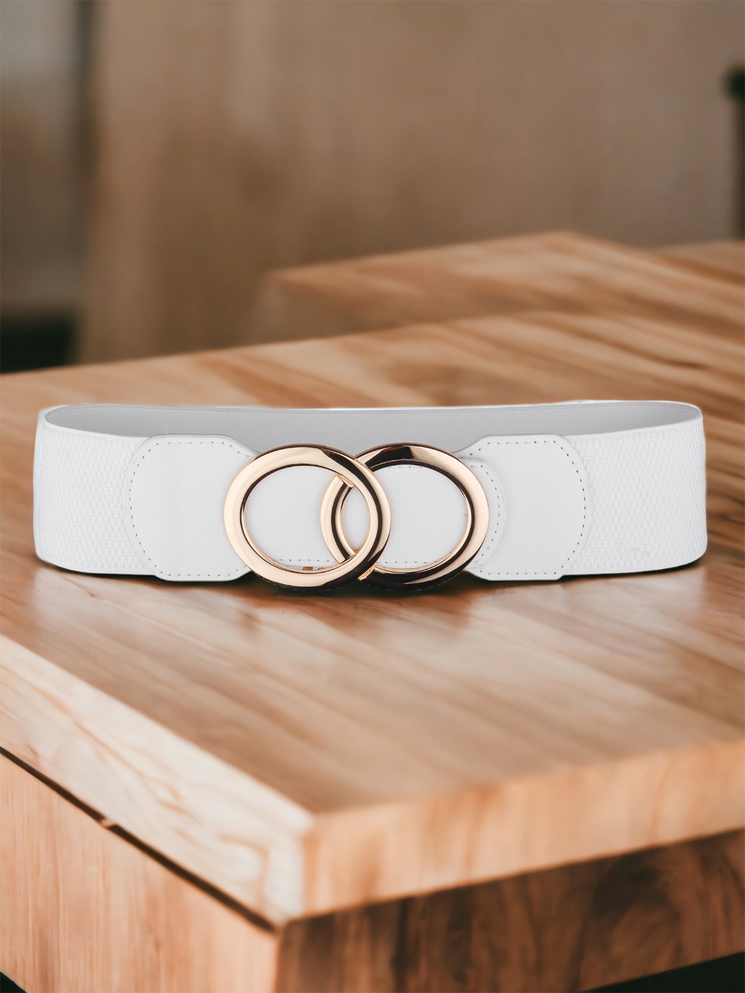 

DressBerry Women White Textured Belt