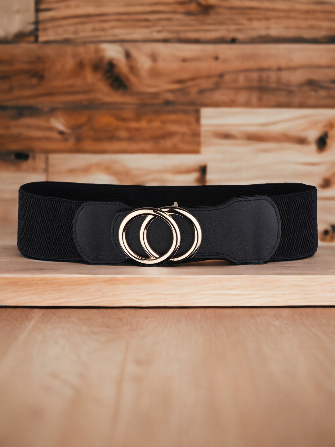 

DressBerry Women Textured Belt, Black