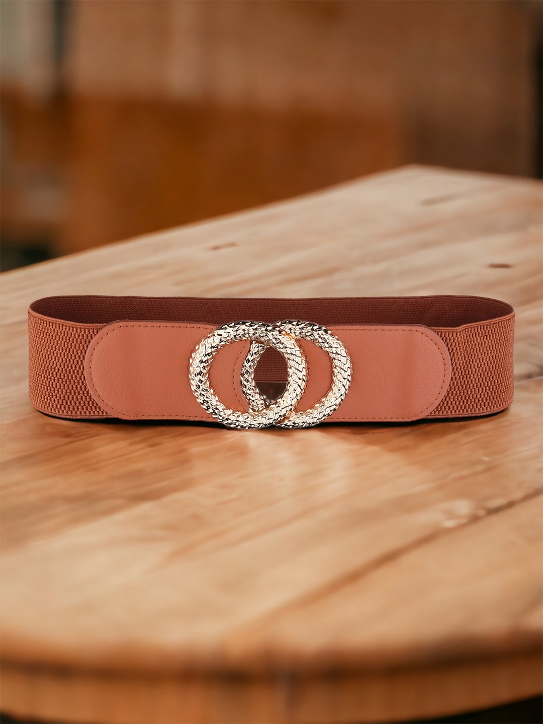 

DressBerry Women Textured Belt, Tan