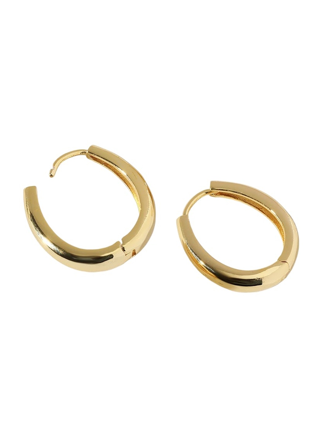 

MYKI Gold-Plated Contemporary Hoop Earrings