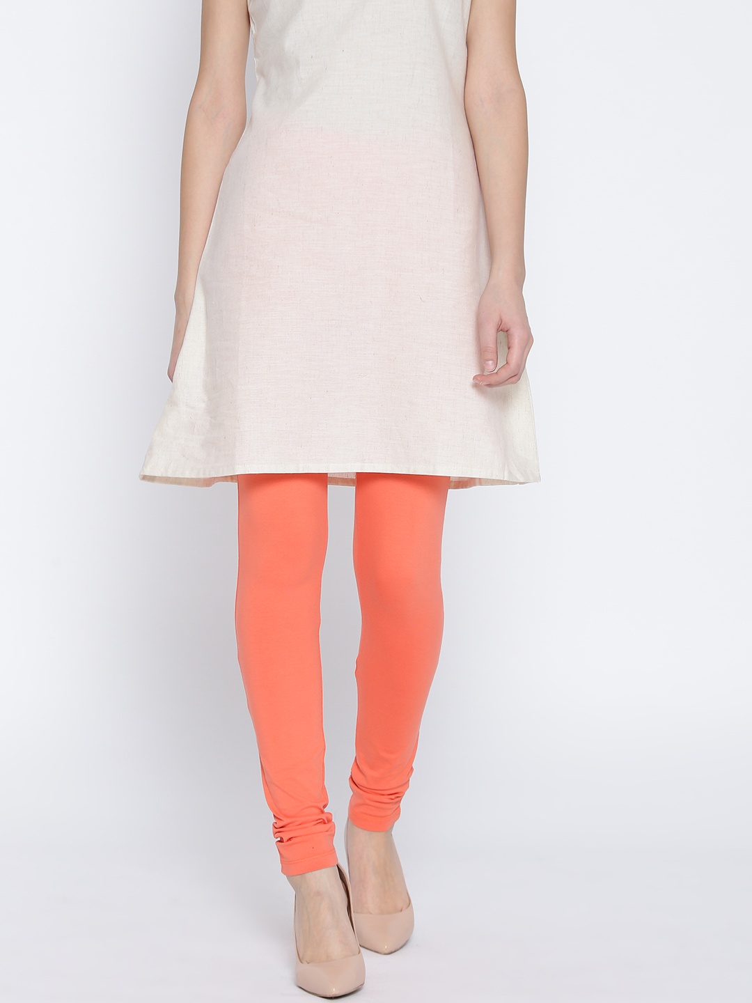 

Monte Carlo Orange Churidar Leggings