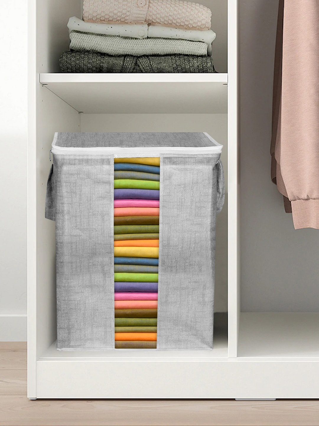 

prettykrafts Grey Multi-Utility Organisers With Handles