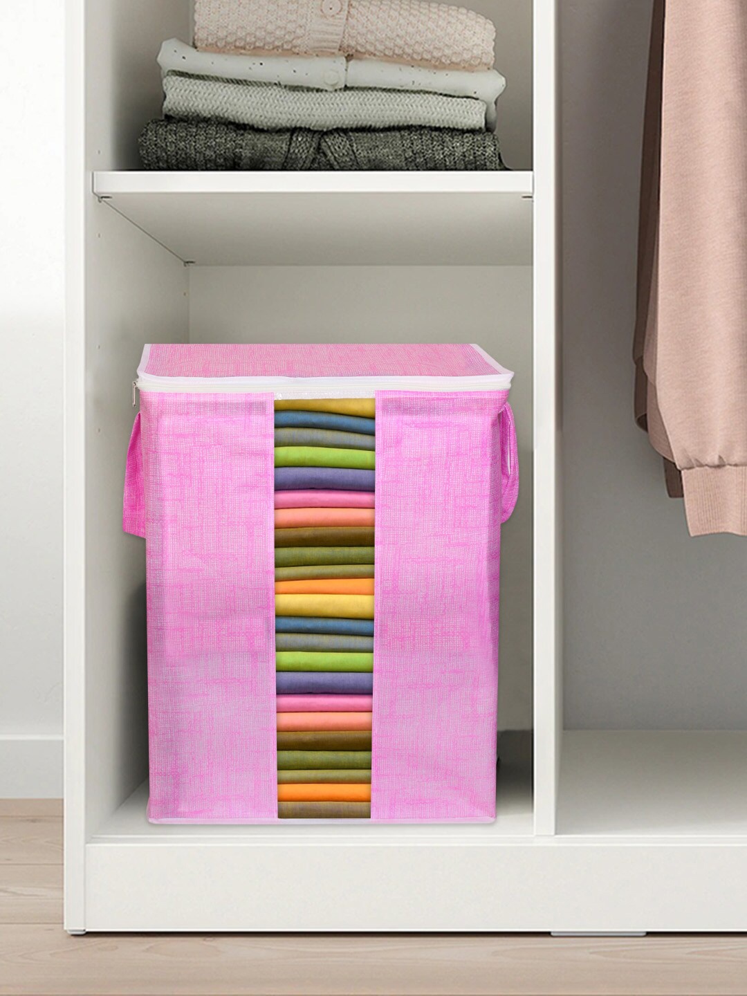 

prettykrafts Pink Multi-Utility Organisers With Handles