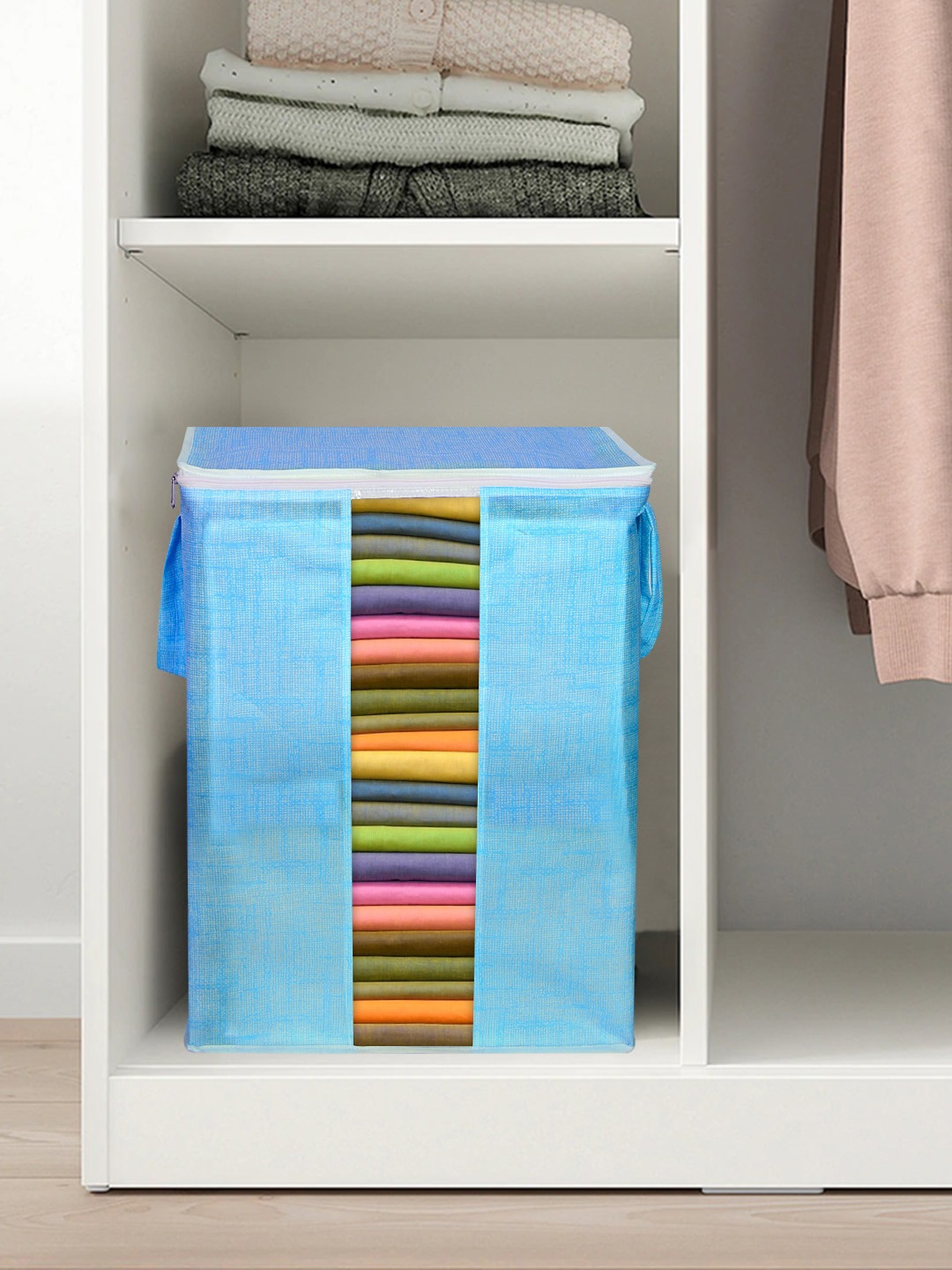 

prettykrafts Blue 3 Pieces Multi-Utility Organisers With Handles