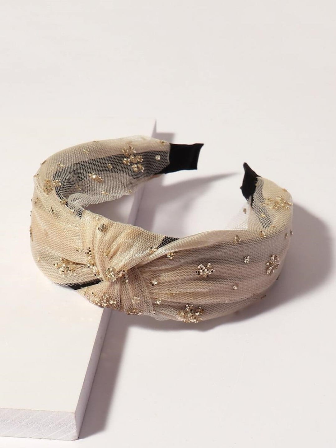 

OOMPH Embellished Hairband, Black