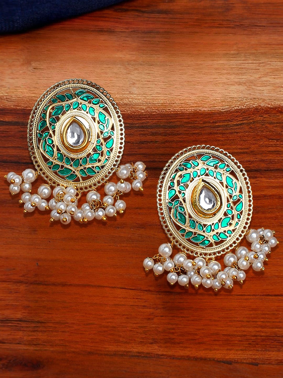 

OOMPH Oval Drop Earrings, Gold