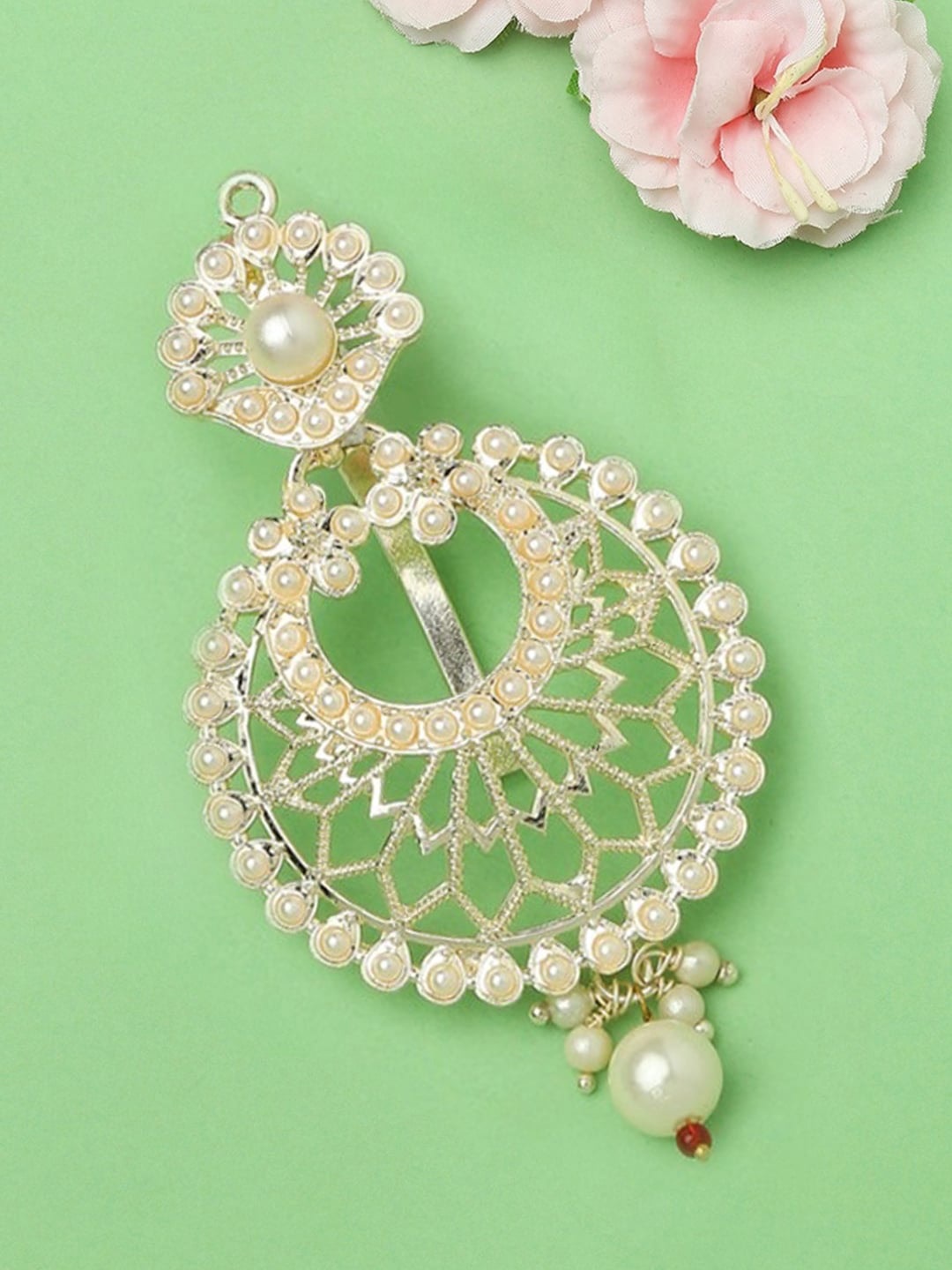 

OOMPH Beaded Hair Bun Pin, Gold