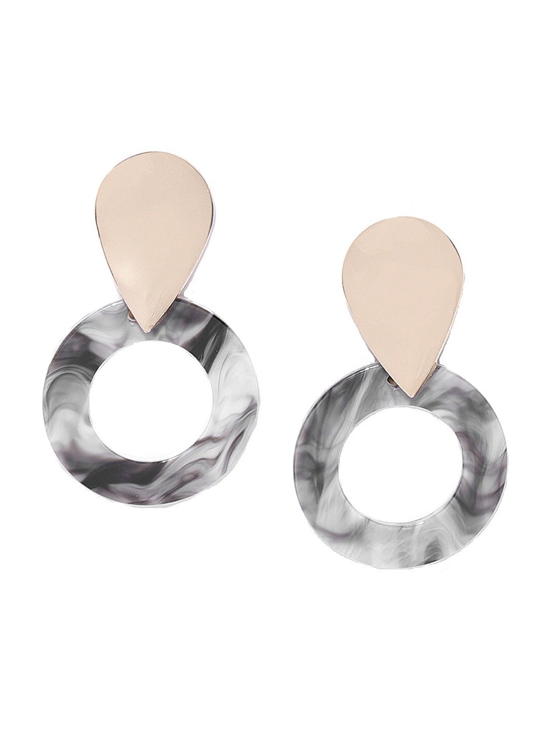 

OOMPH Contemporary Drop Earrings, Black