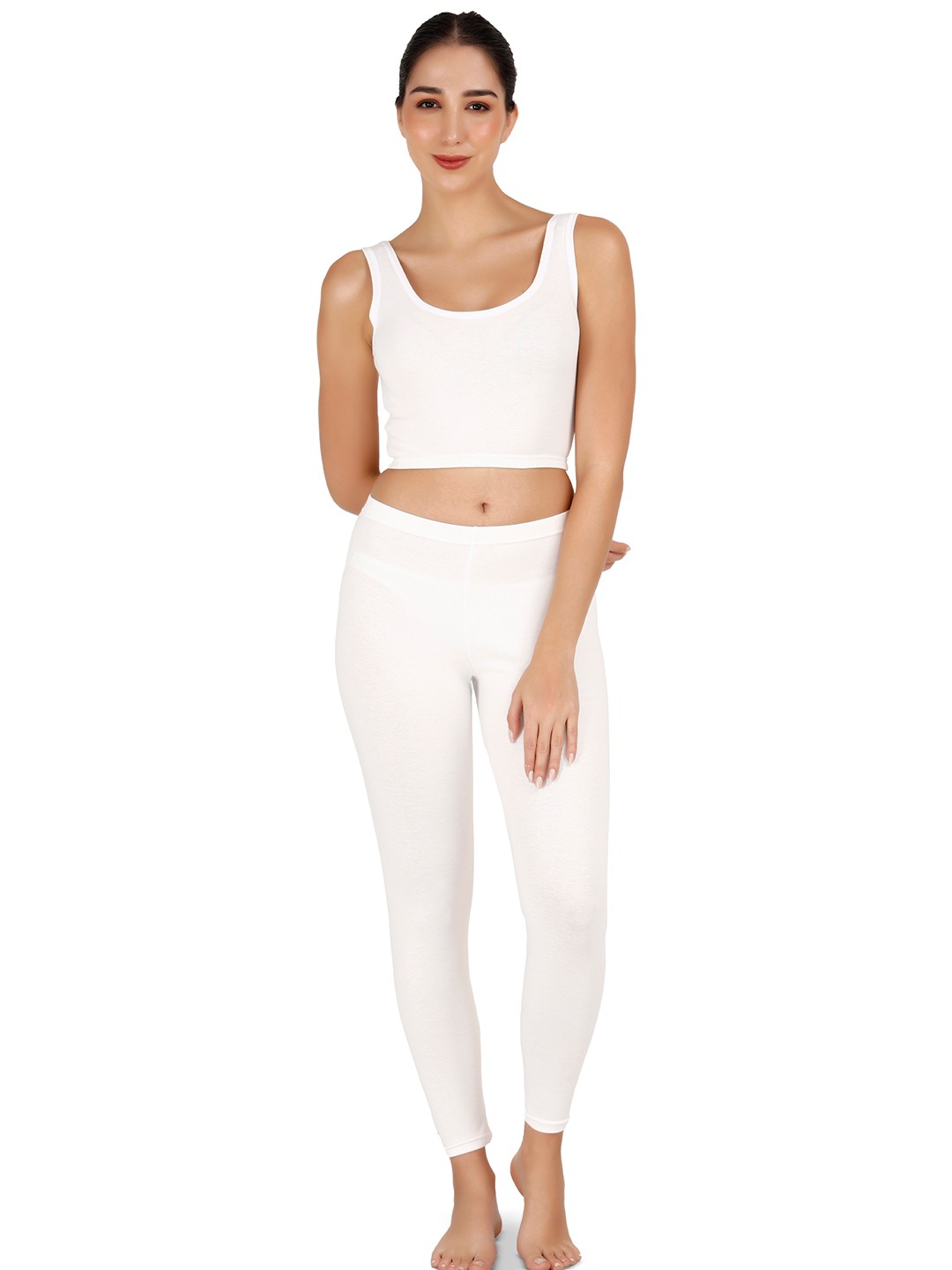 

SELFCARE Sleeveless Thermal Set, White