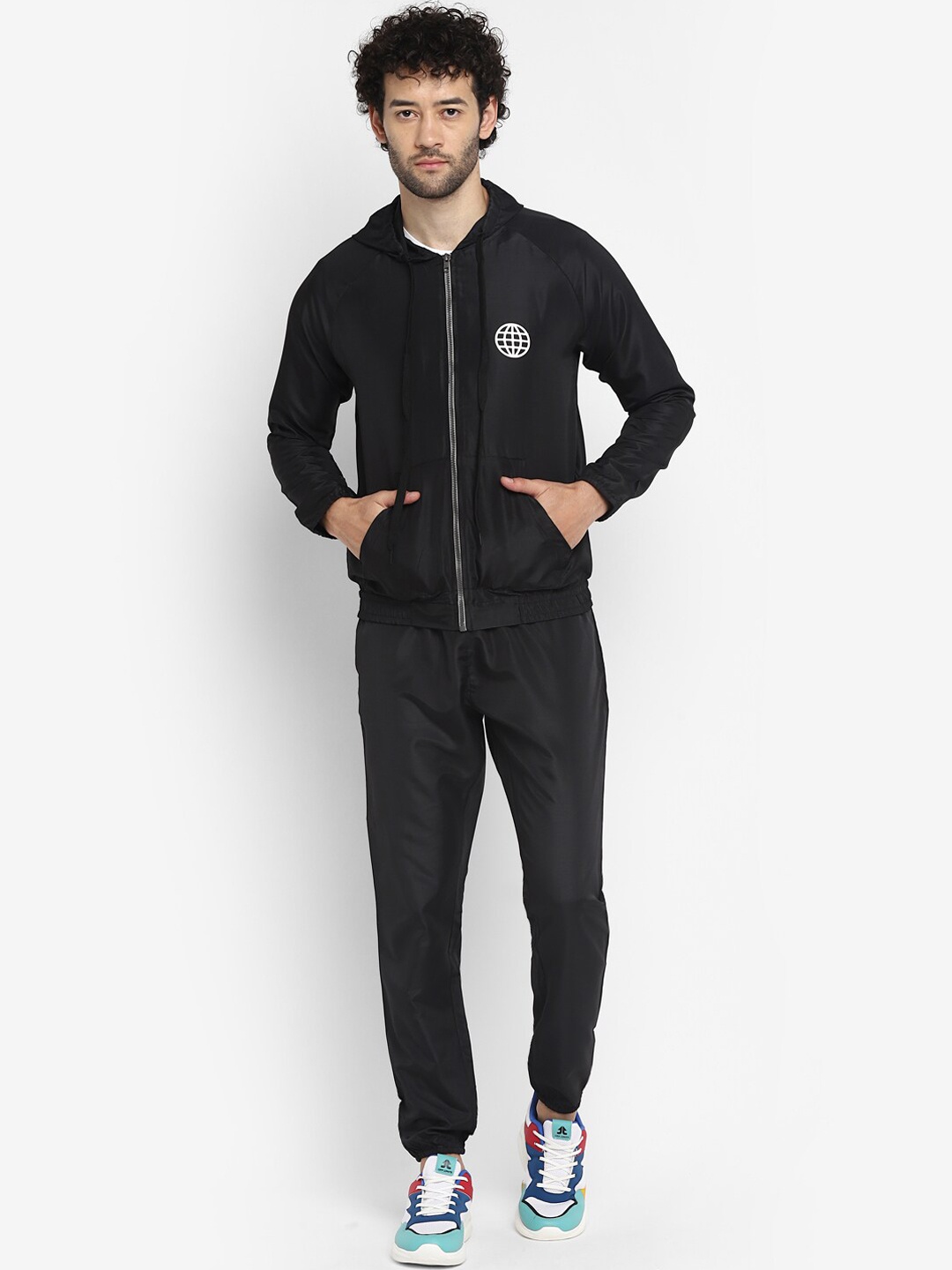 

Yuuki Hooded Sports Tracksuits, Black