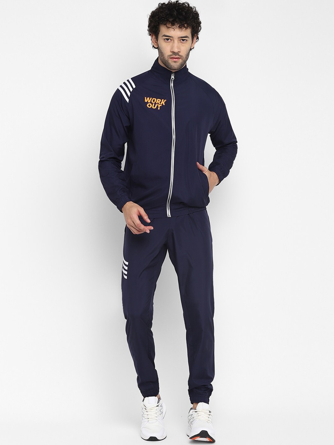 

Yuuki Mock Collar Sports Tracksuits, Navy blue
