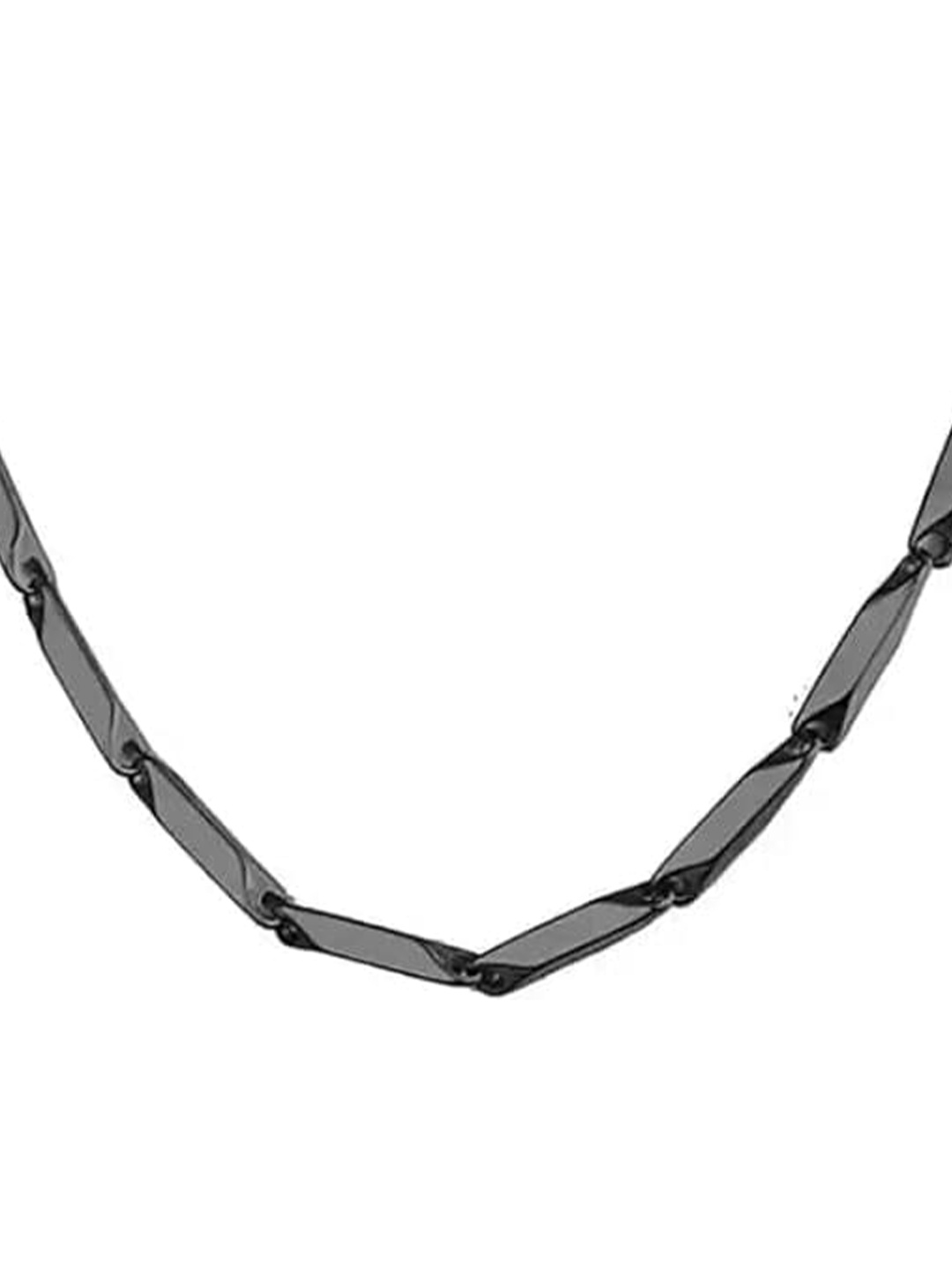 

KRYSTALZ Men Stainless Steel Brass-Plated Chain, Black