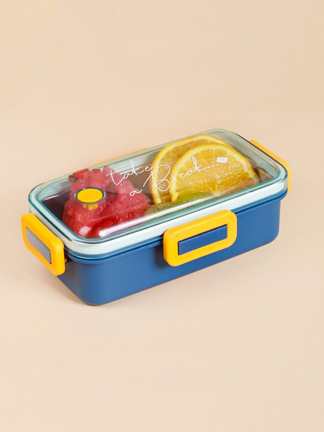 

Nestasia Blue & Yellow Leak Proof Stainless Steel Lunch Box - 530 ml