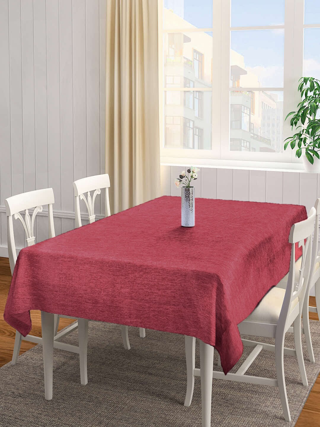 

KLOTTHE Red Rectangular 6-Seater Table Cover