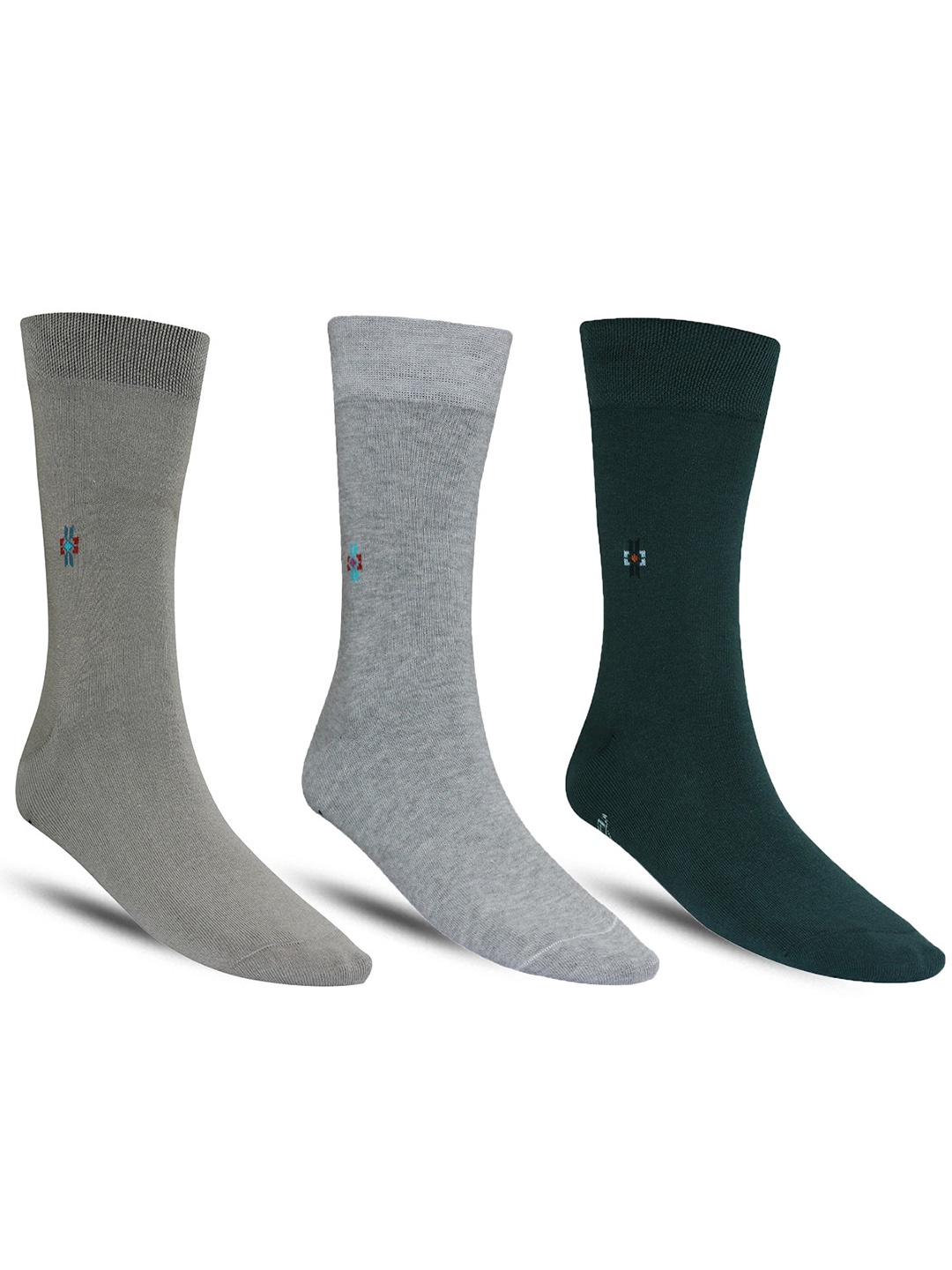 

Dollar Socks Men Pack Of 3 Calf Length Socks, Taupe