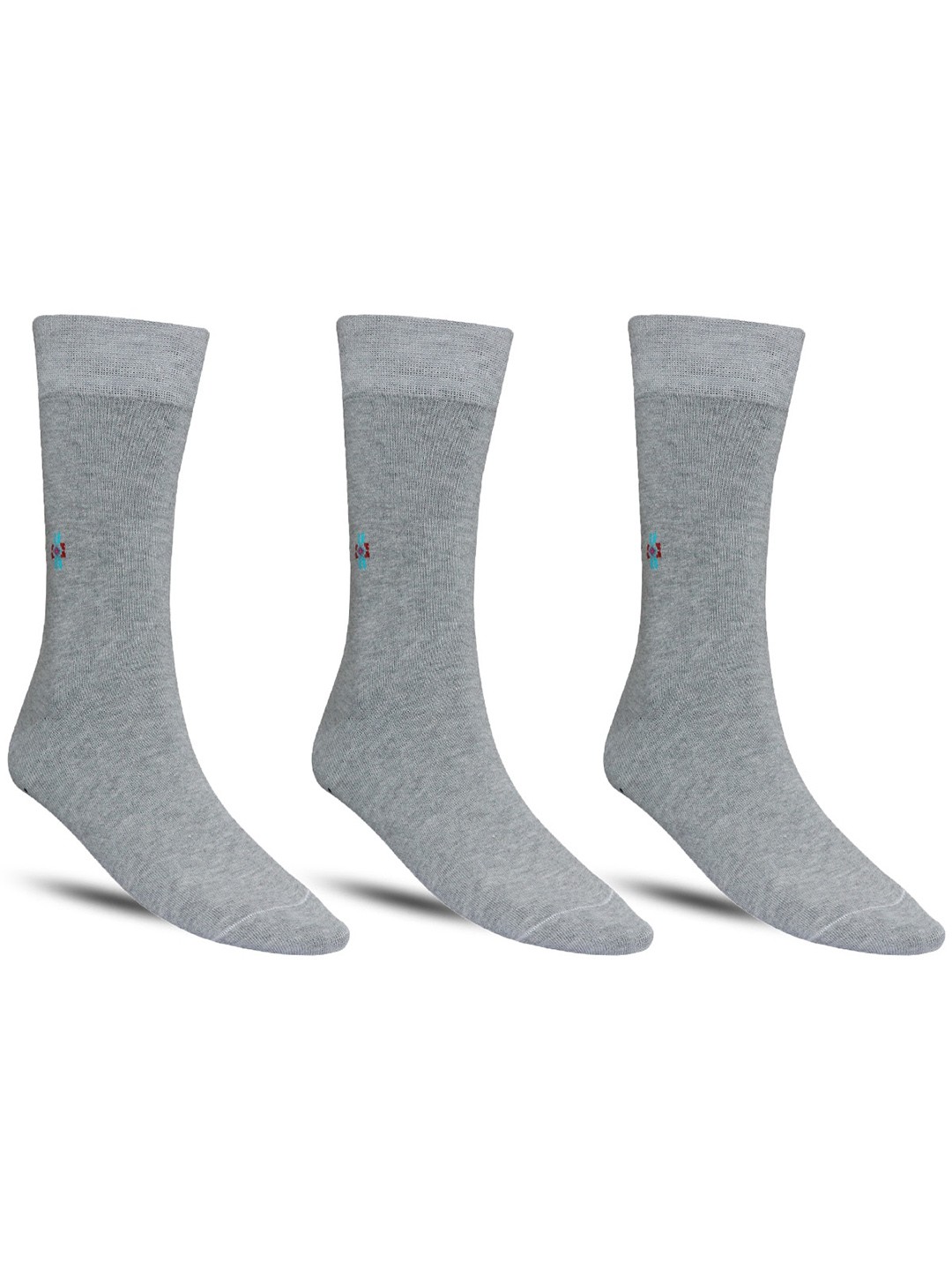 

Dollar Socks Men Pack Of 3 Calf Length Socks, Grey