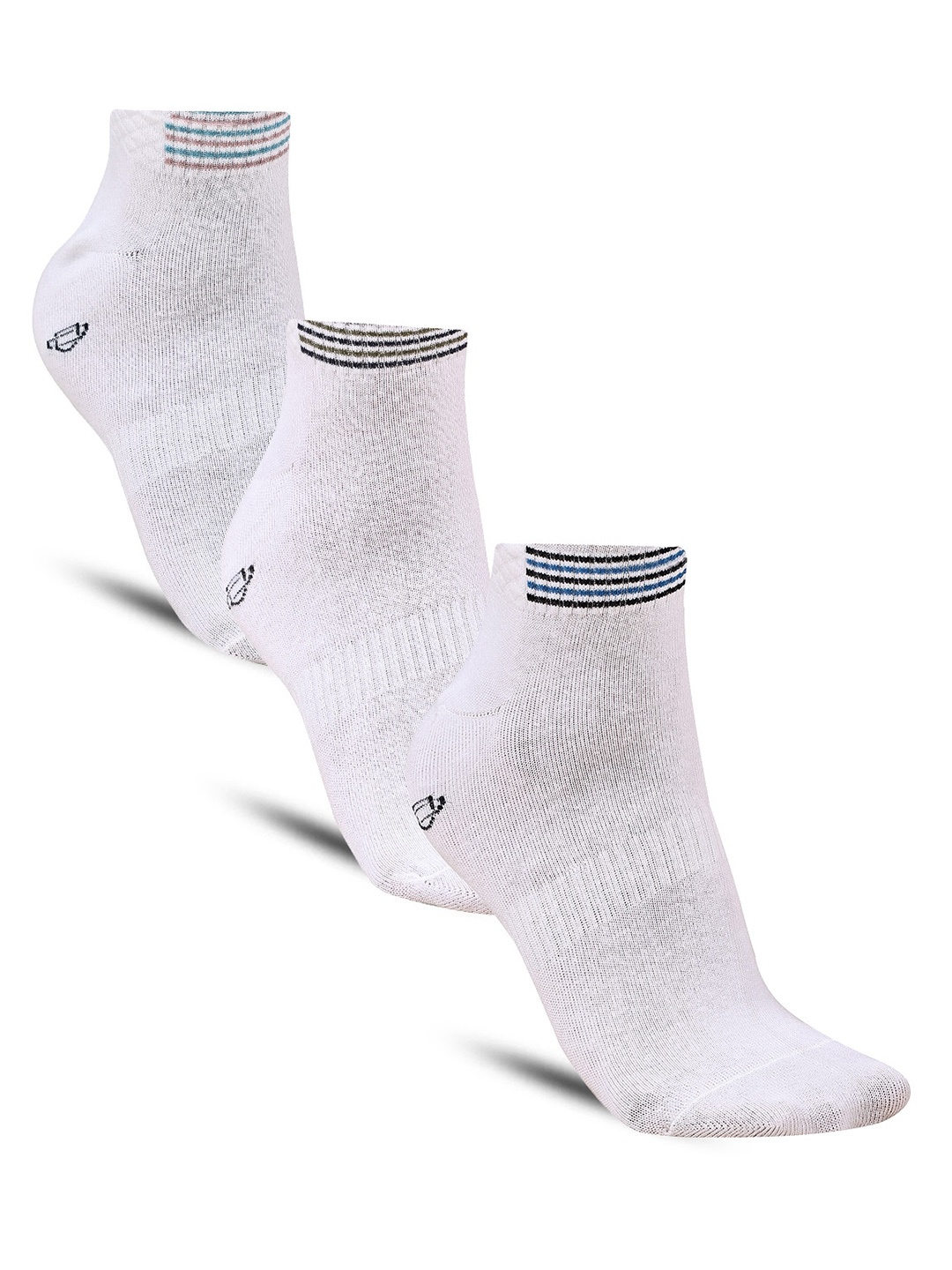 

Dollar Socks Men Pack Of 3 Ankle Length Socks, White