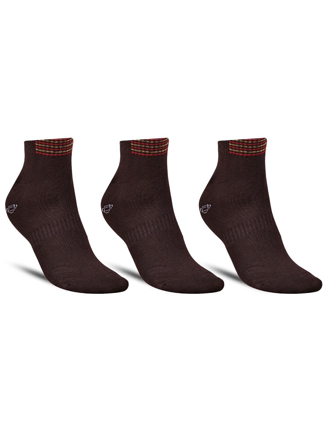 

Dollar Socks Men Pack Of 3 Ankle Length Socks, Brown