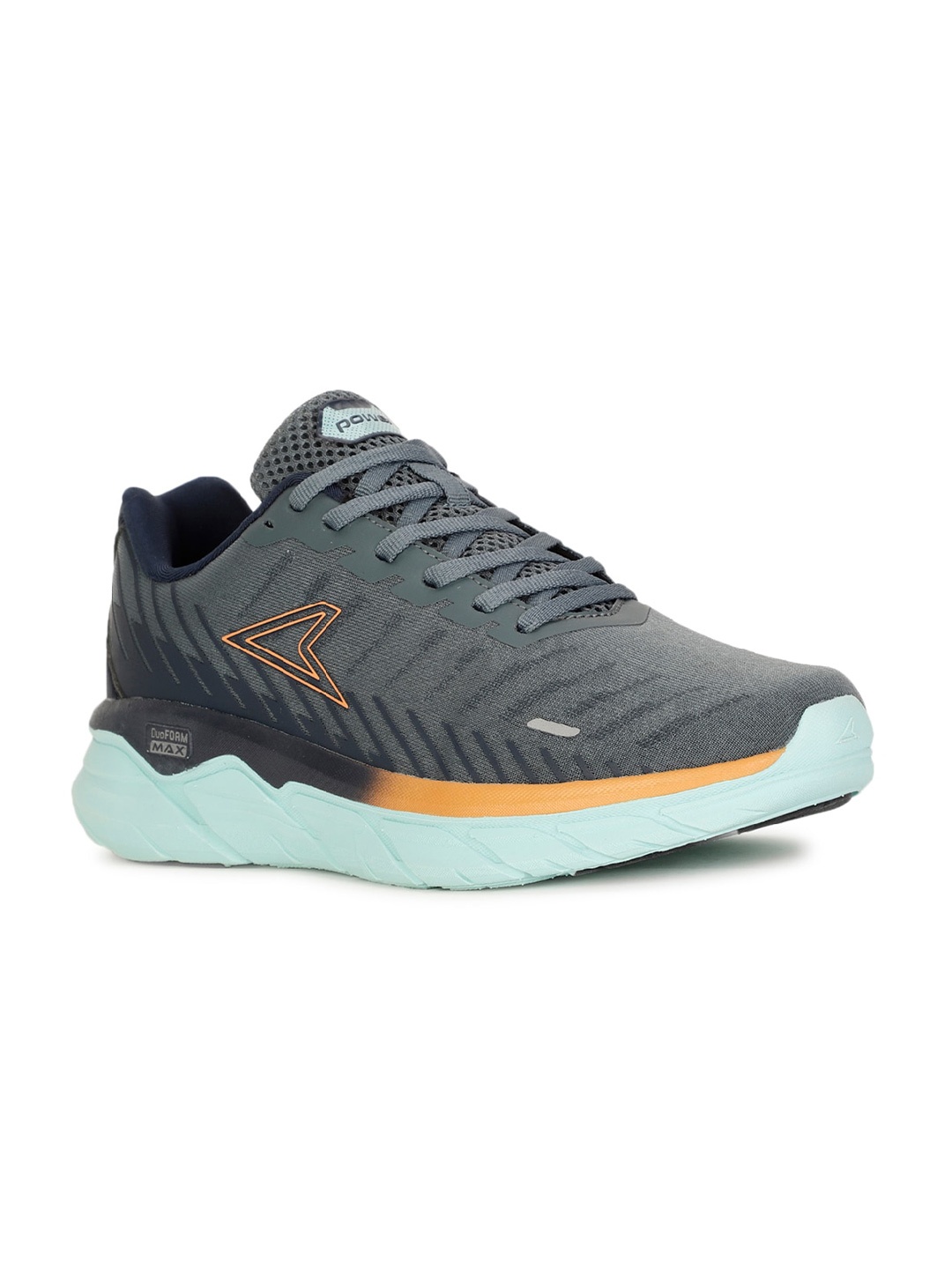 

Power Men Mesh Lace-Up Running Sports Shoes, Grey