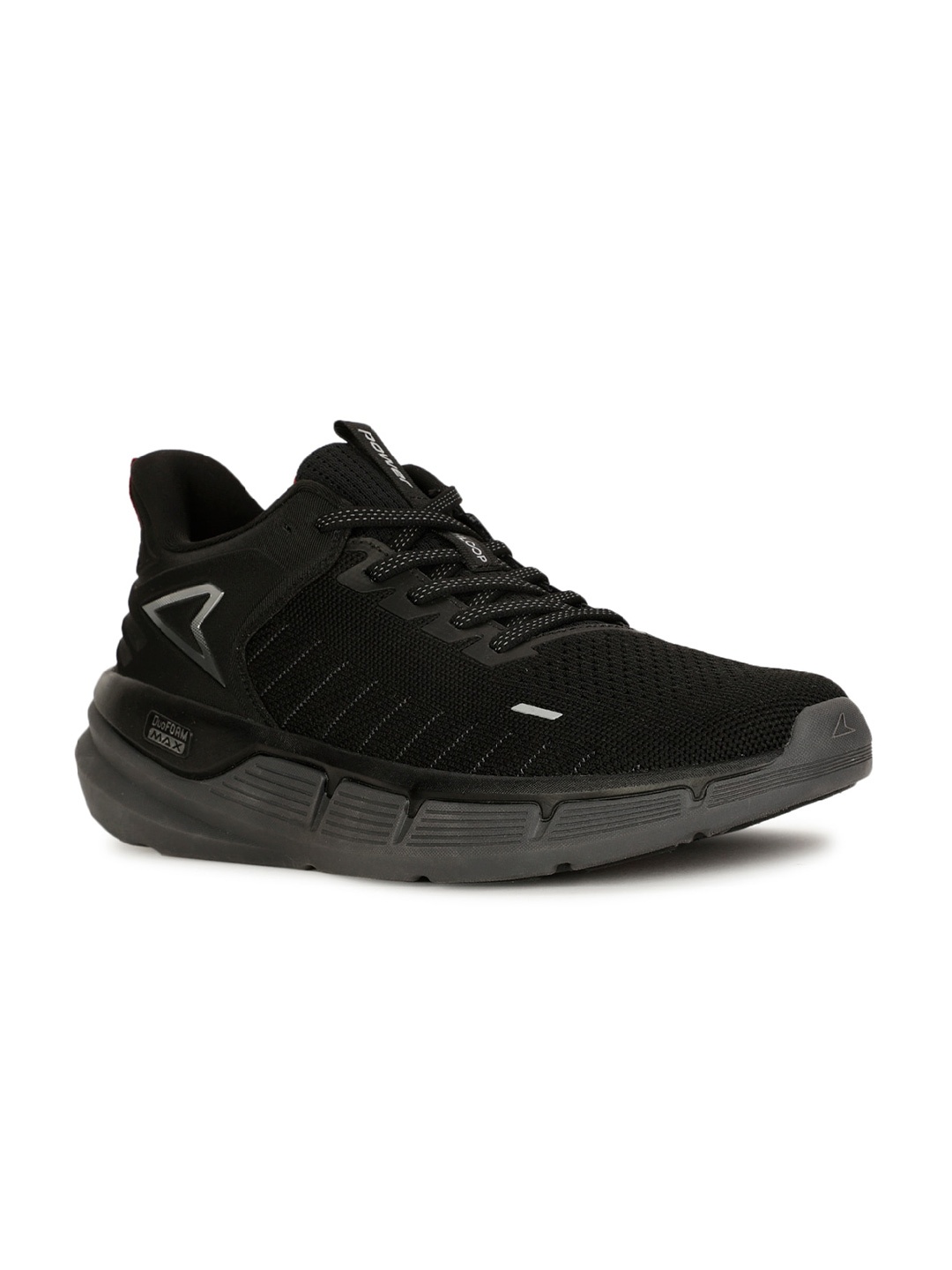 

Power Men Lace-Up Running Shoes, Black