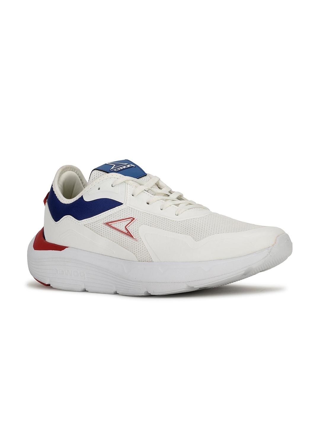 

Power Men Lace-Up Running Shoes, White