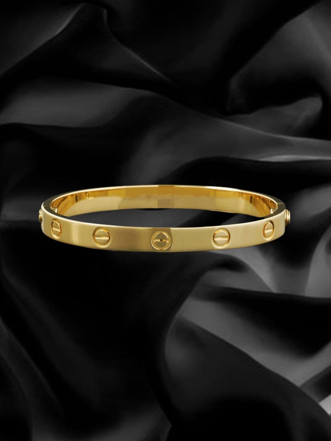 

Mali Fionna Gold-Plated Kada Bracelet
