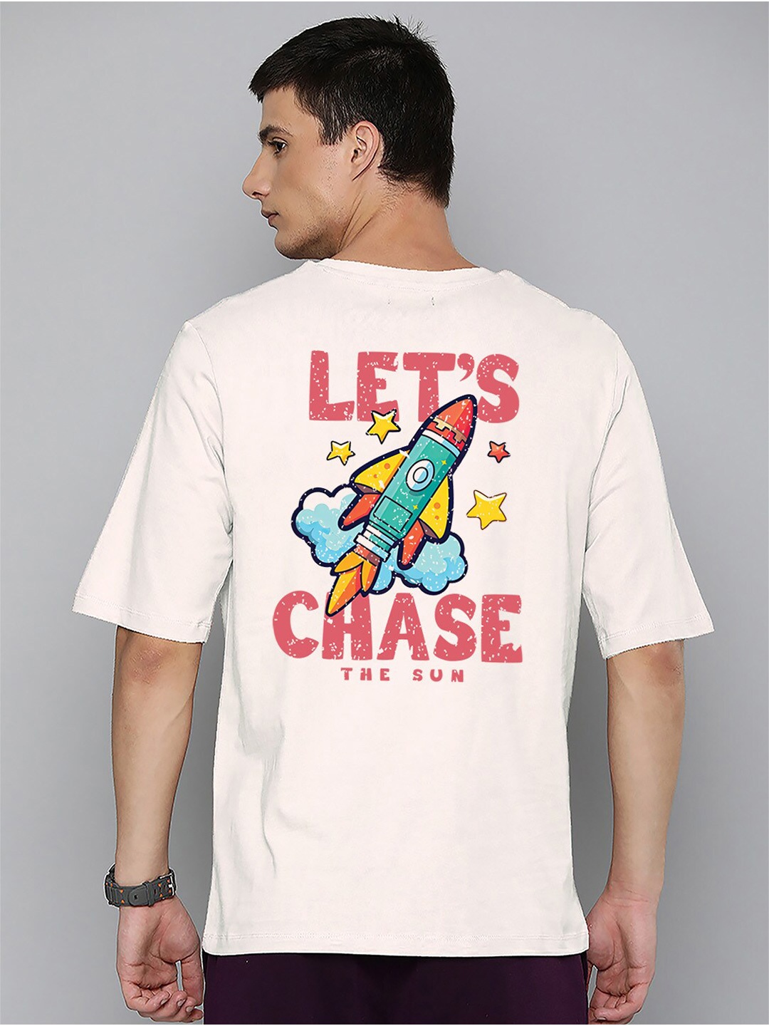 

Harvard Off White Typography Printed Drop-Shoulder Sleeves Oversized Cotton T-shirt