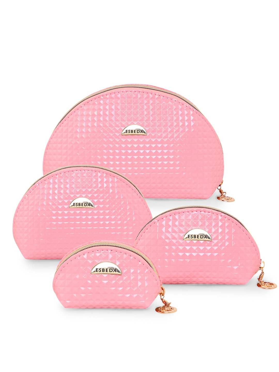 

ESBEDA Set Of 4 Embellished Pouch, Pink