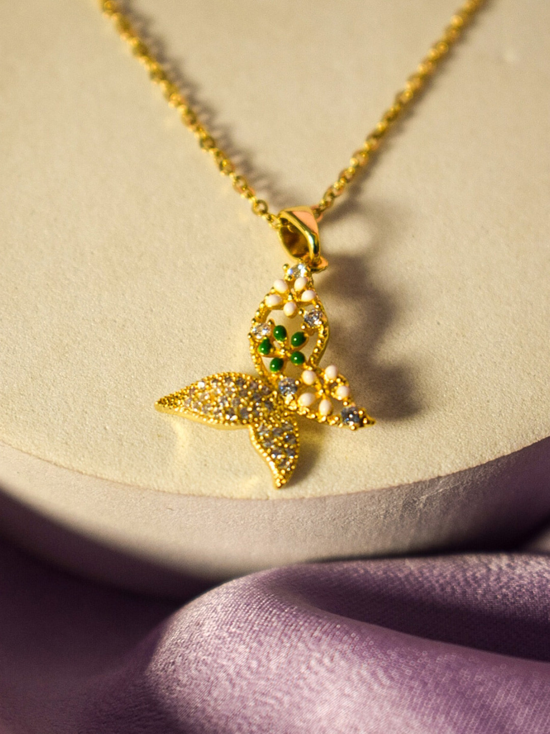 

SALTY Stainless Steel Statement Necklace, Gold