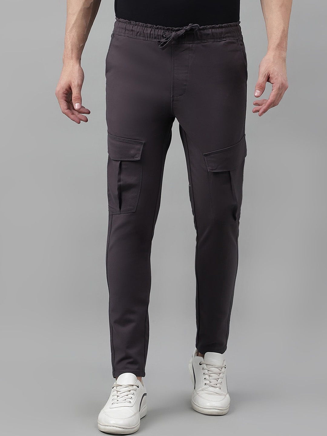 

Code 61 Men Low-Rise Cotton Jeans, Coffee brown