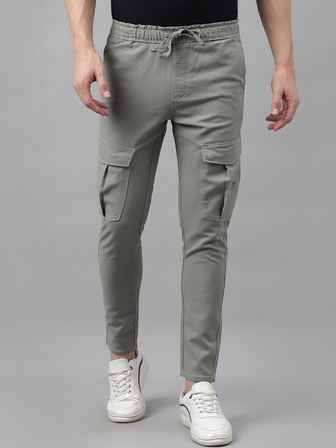 

Code 61 Men Low-Rise Cotton Jeans, Grey