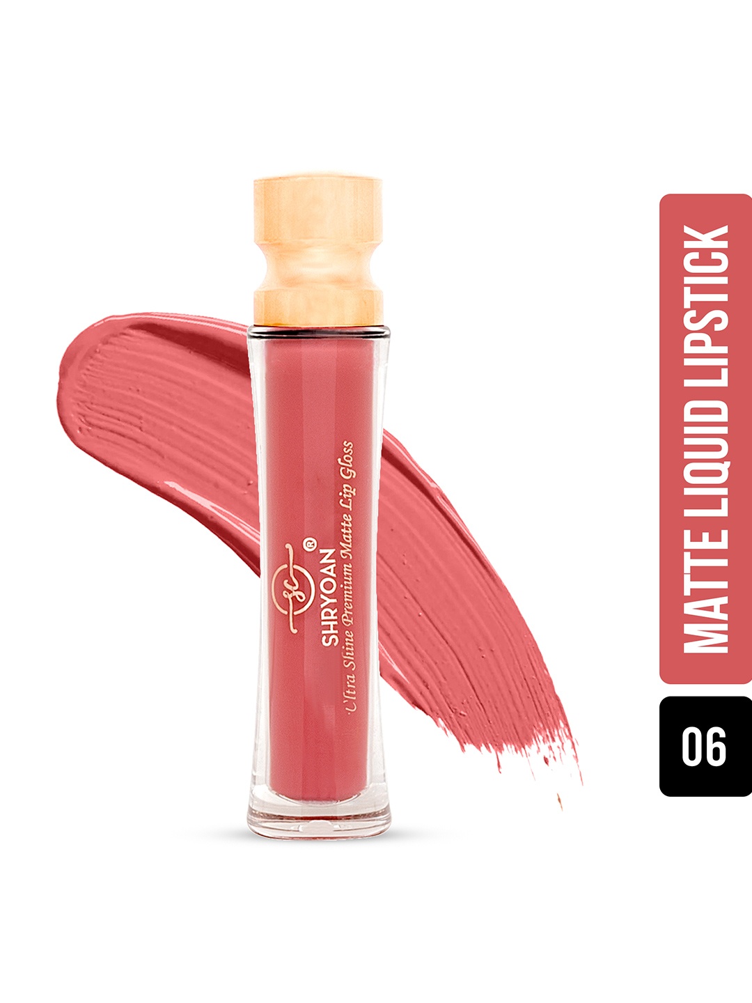 

SHRYOAN Ultra Shine Premium Matte Lip Gloss - 6ml - Pink Fever 06
