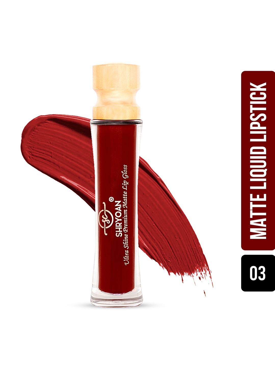 

SHRYOAN Ultra Shine Premium Matte Lip Gloss - 6ml - Rangy Red 03