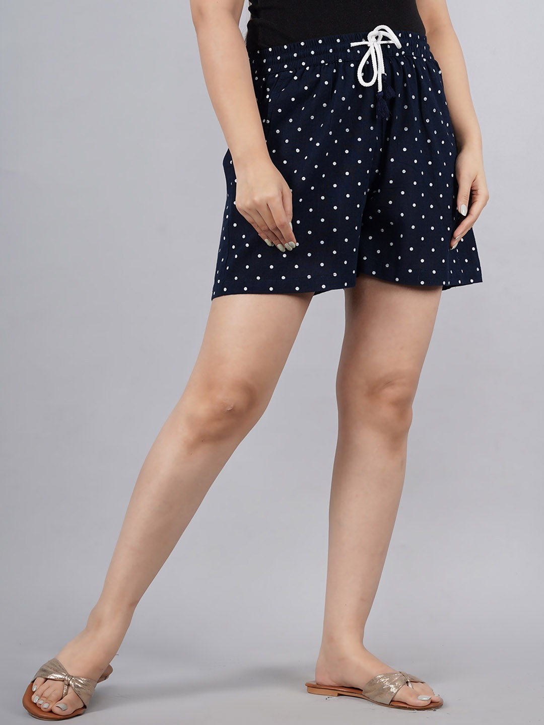 

KALINI Women Geometric Printed Shorts, Blue