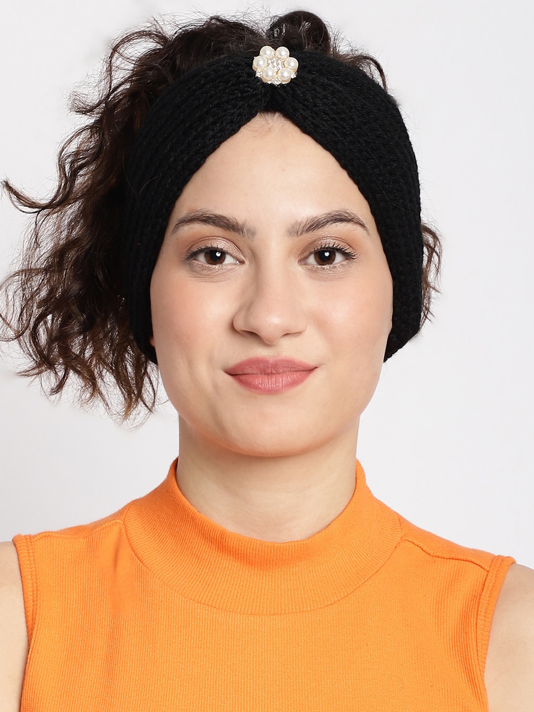 

ELLIS Women Beaded Bandana Headband, Black