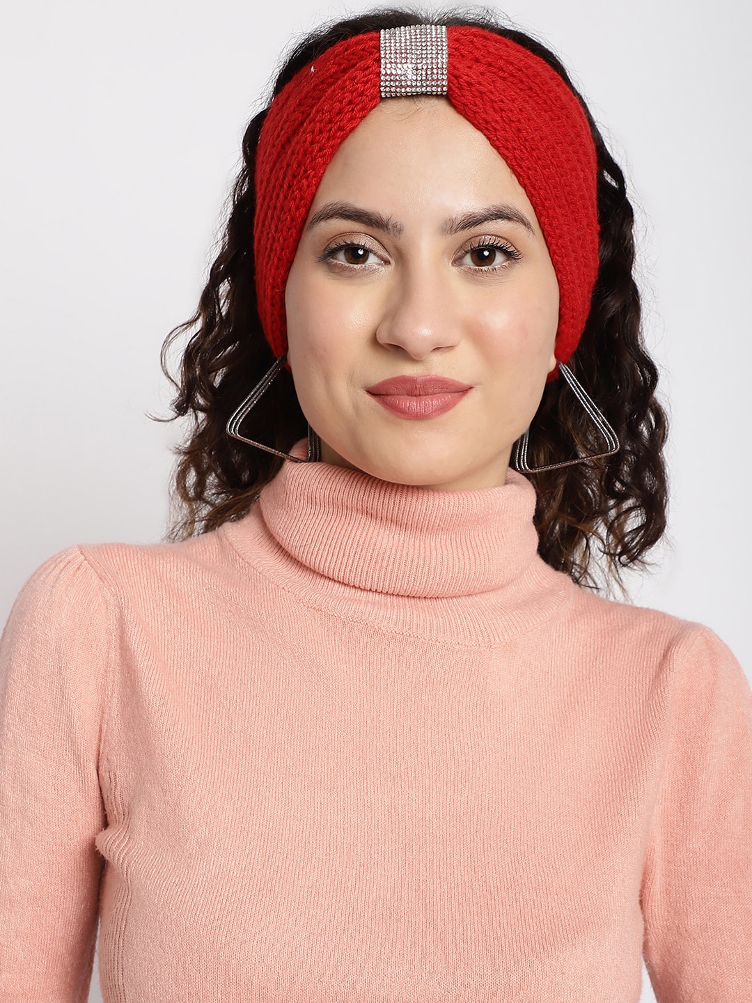 

ELLIS Women Self Design Bandana, Red