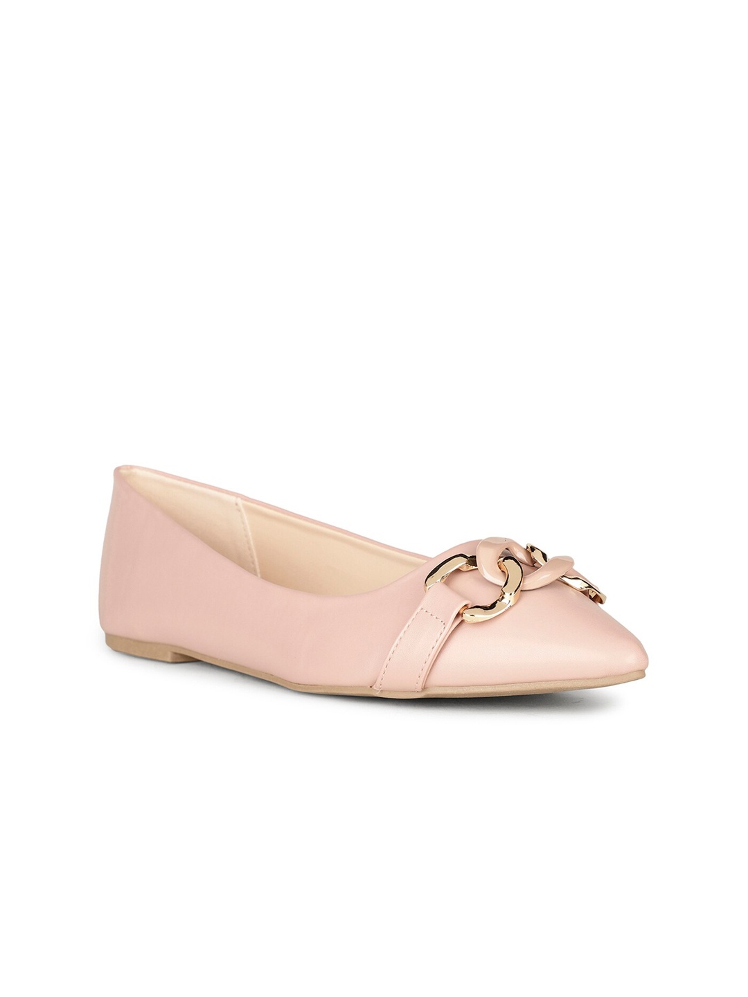 

Bata Embellished Pointed Toe Ballerinas, Pink